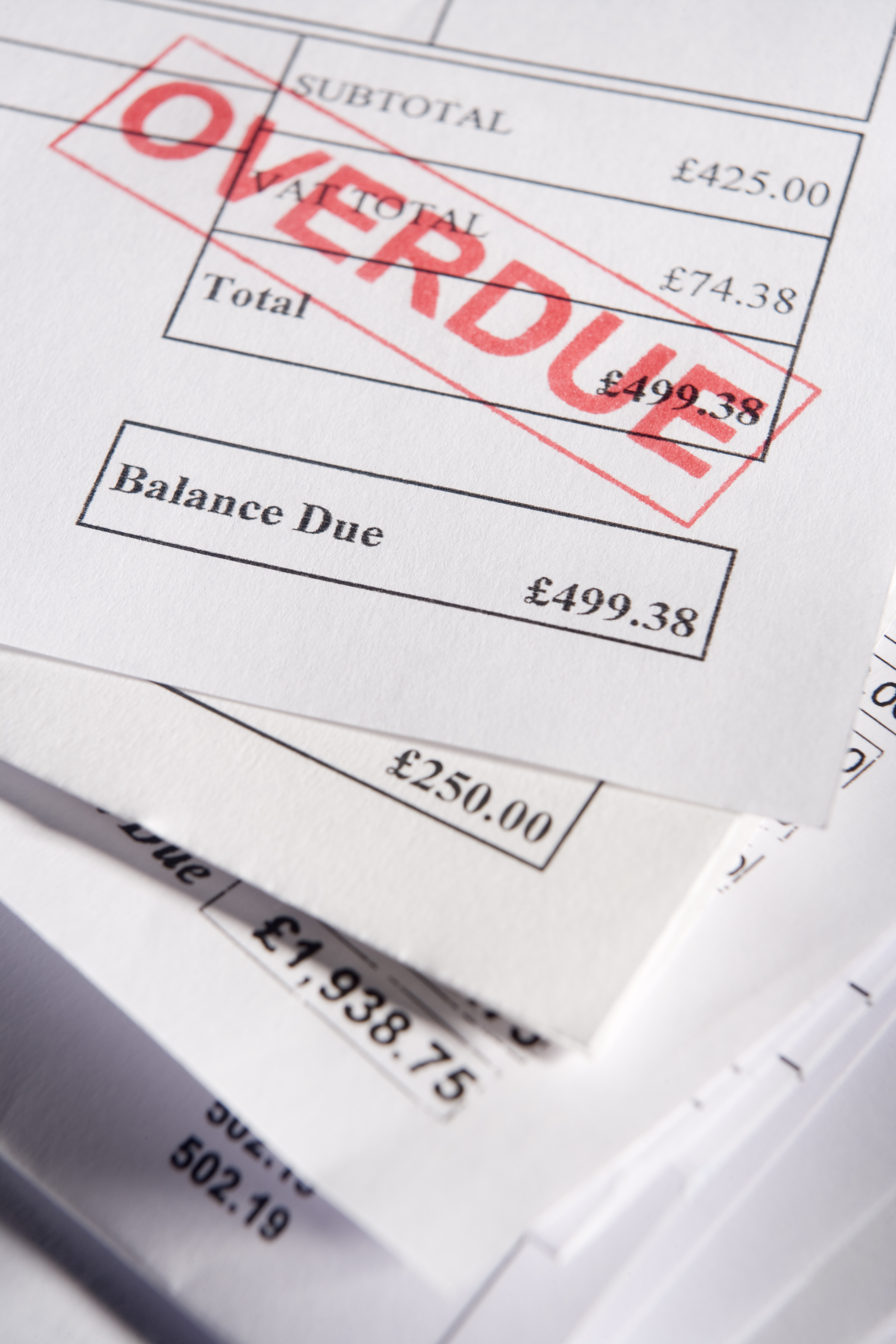 Invoice overdue - shutterstock_17162716