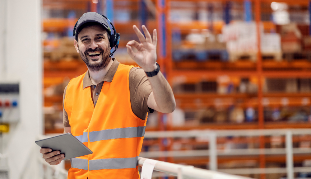 Happy employee