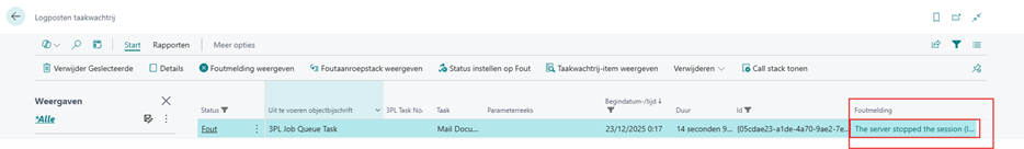 Logposten taakwachtrij