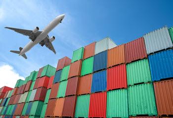 Airplane and containers