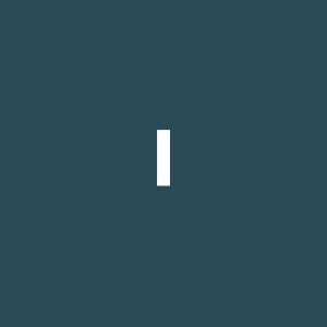 Blue square letter I