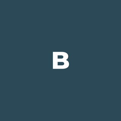 Blue square letter B